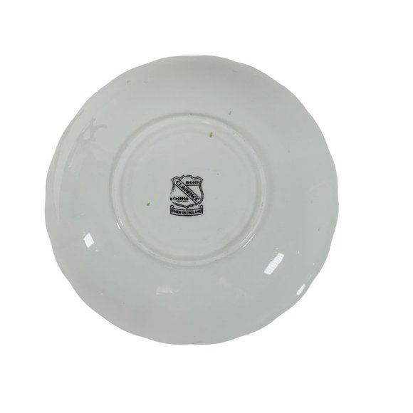 Vintage Clarence England Bone China Teacup Pansies Gold Trim Cup & Saucer RARE - Picture 10 of 12